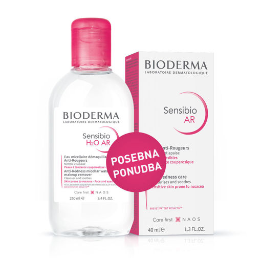 PAKET RDEČICA Sensibio H2O AR micelarna vodica + Sensibio AR krema